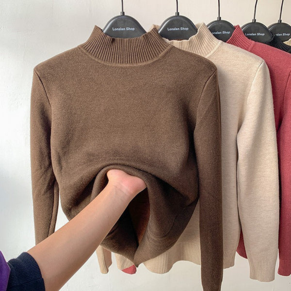 Alice - Pull col roulé de luxe