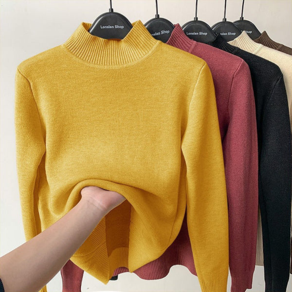 Alice - Pull col roulé de luxe