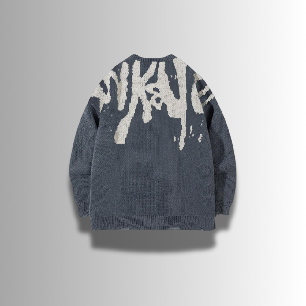 Damiano - Pull en tricot intarsia