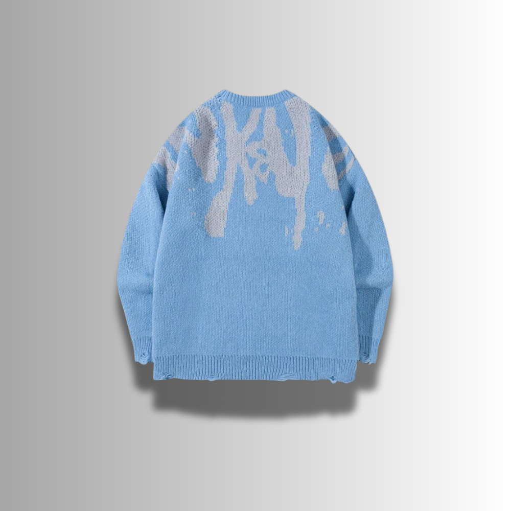 Damiano - Pull en tricot intarsia