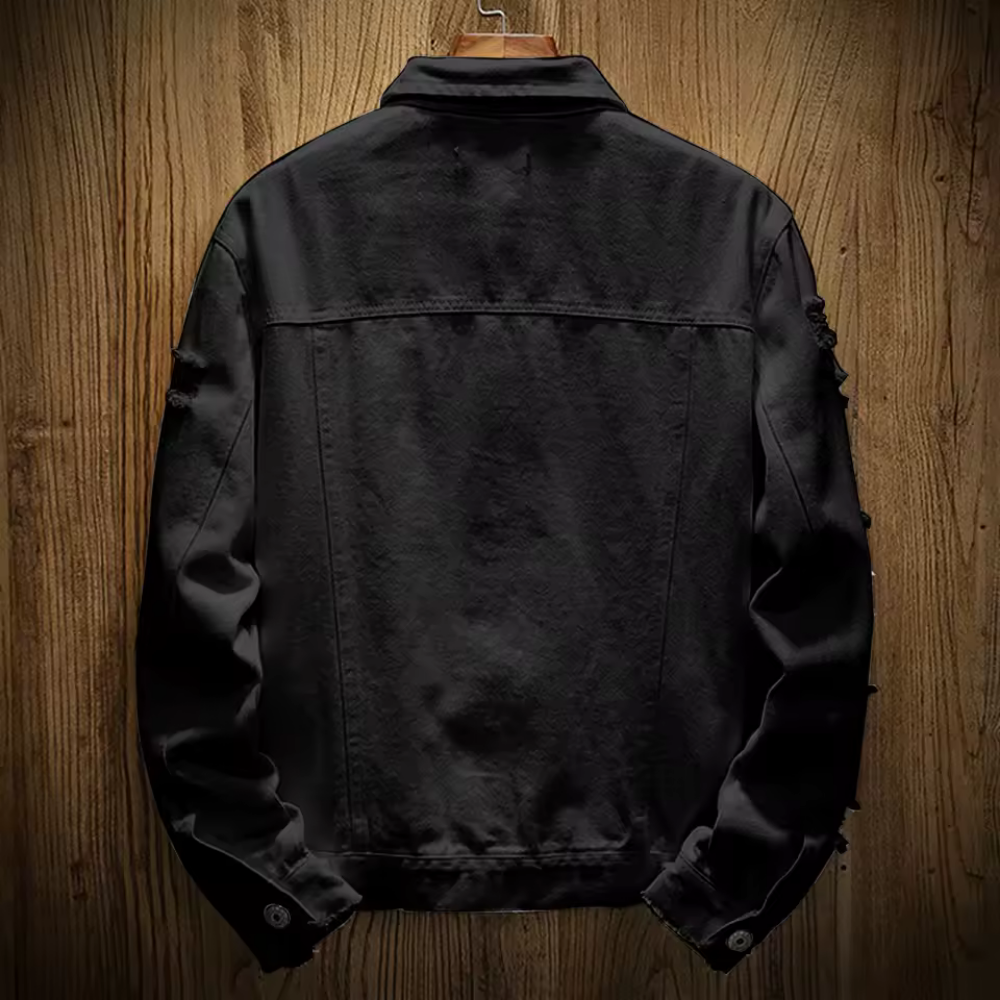 Milano - Men's Ripped Denim Jacket