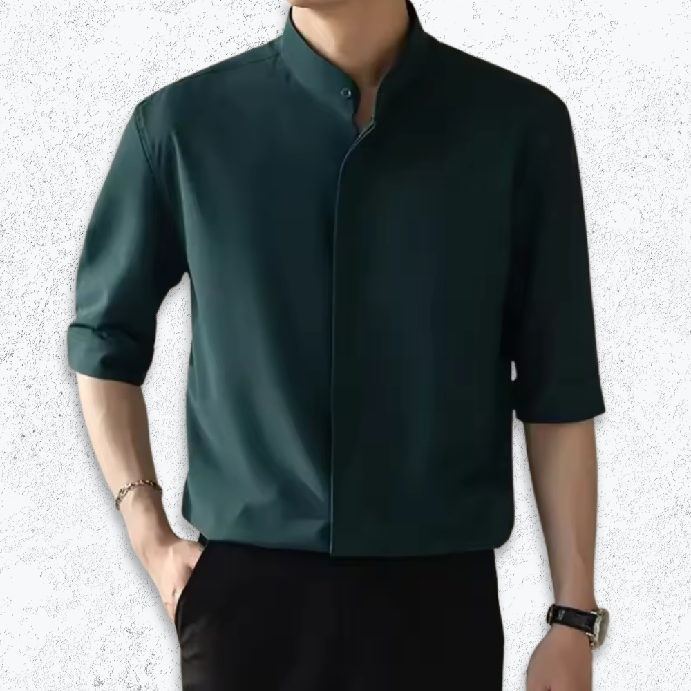 Giuseppe - Ice Silk Stand Collar Shirt