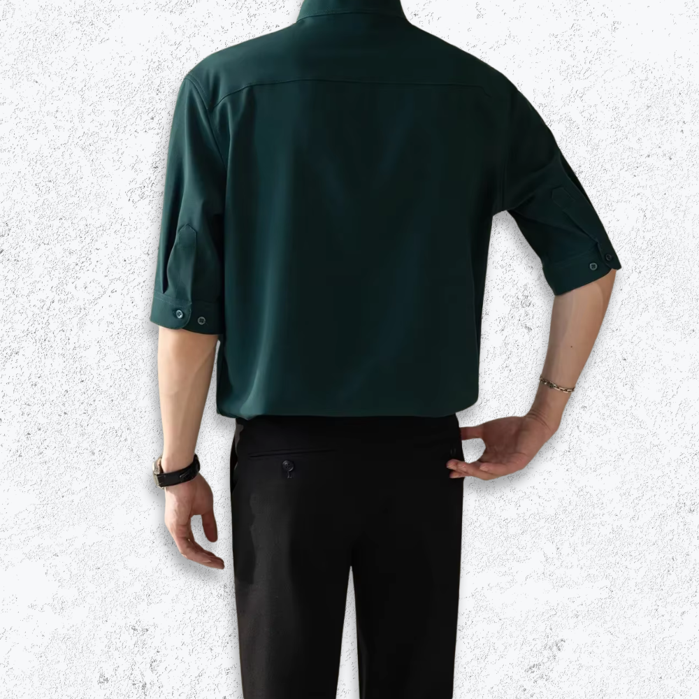 Giuseppe - Ice Silk Stand Collar Shirt