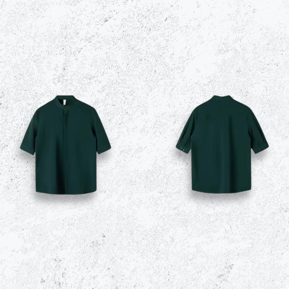 Giuseppe - Ice Silk Stand Collar Shirt