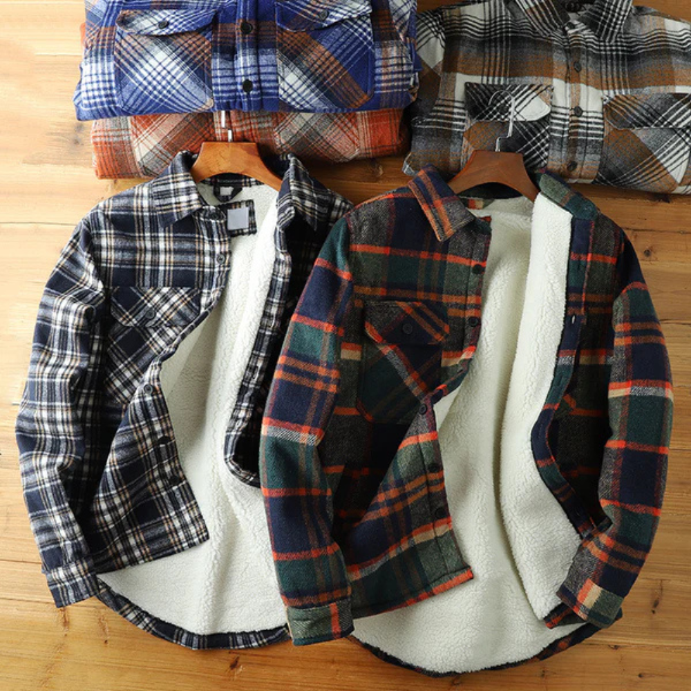 Gianluca - Veste en flanelle Sherpa