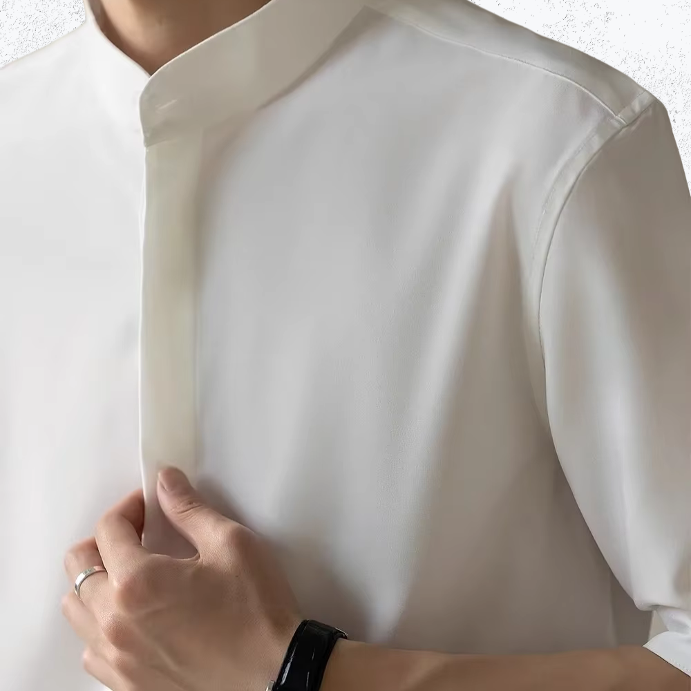 Giuseppe - Ice Silk Stand Collar Shirt