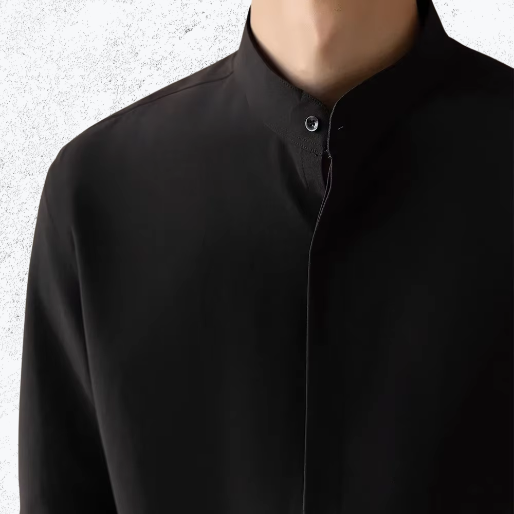 Giuseppe - Ice Silk Stand Collar Shirt