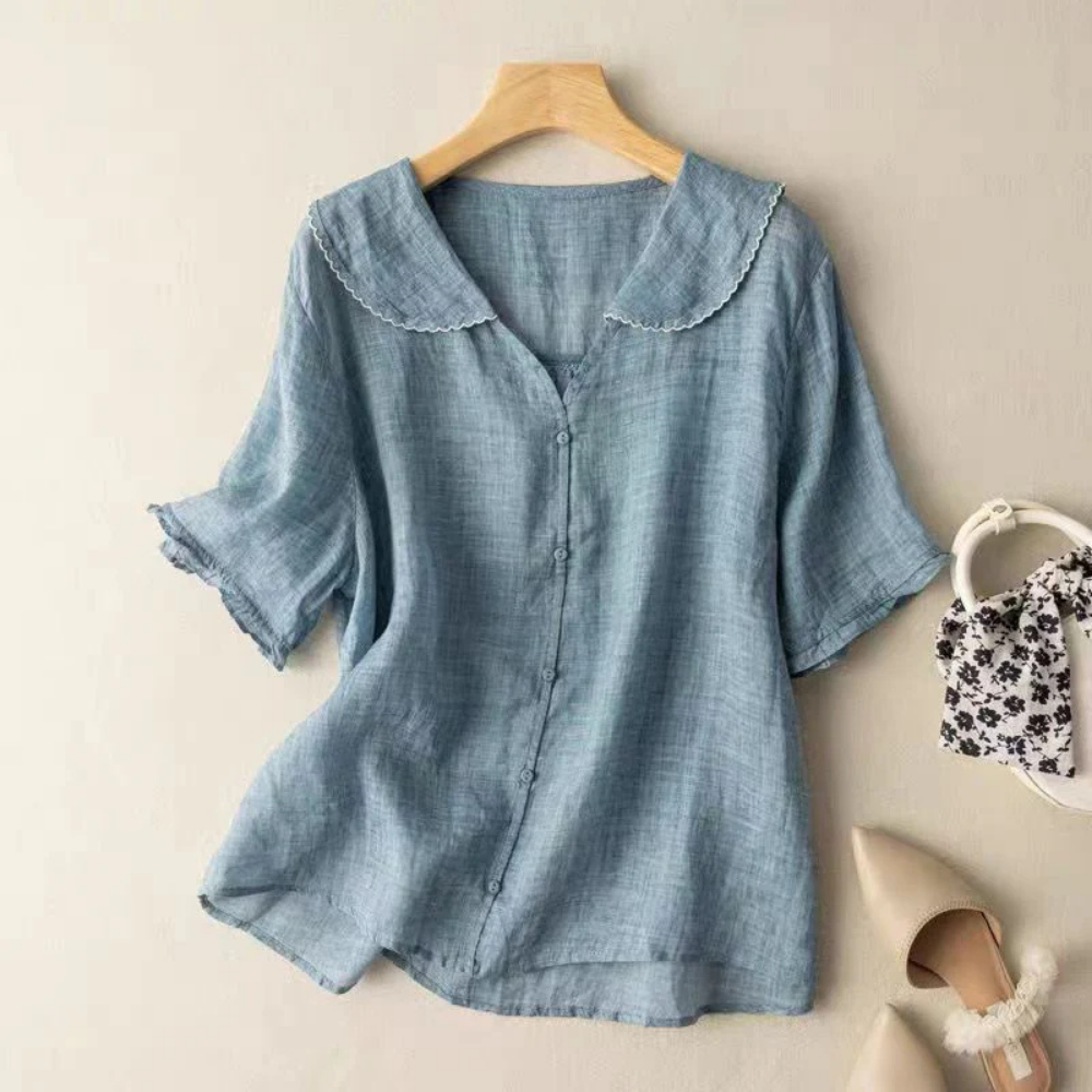 Alessia Milano Linen Blouse