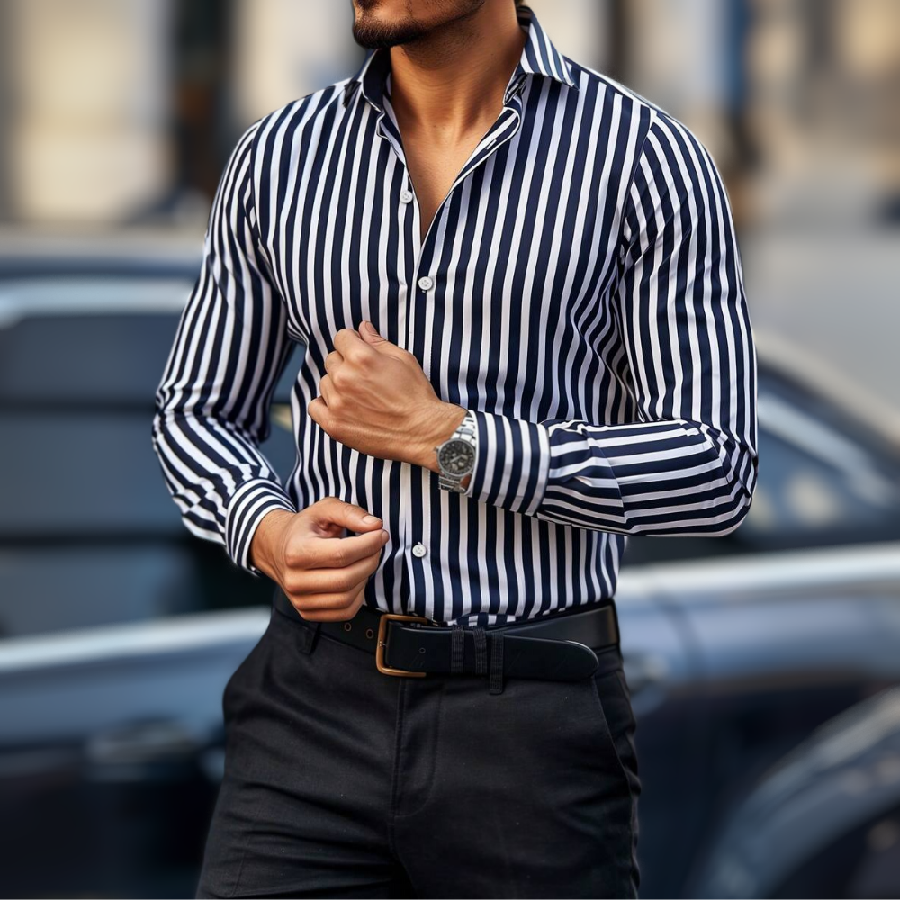 Milano - Flex Striped Men's Shirt