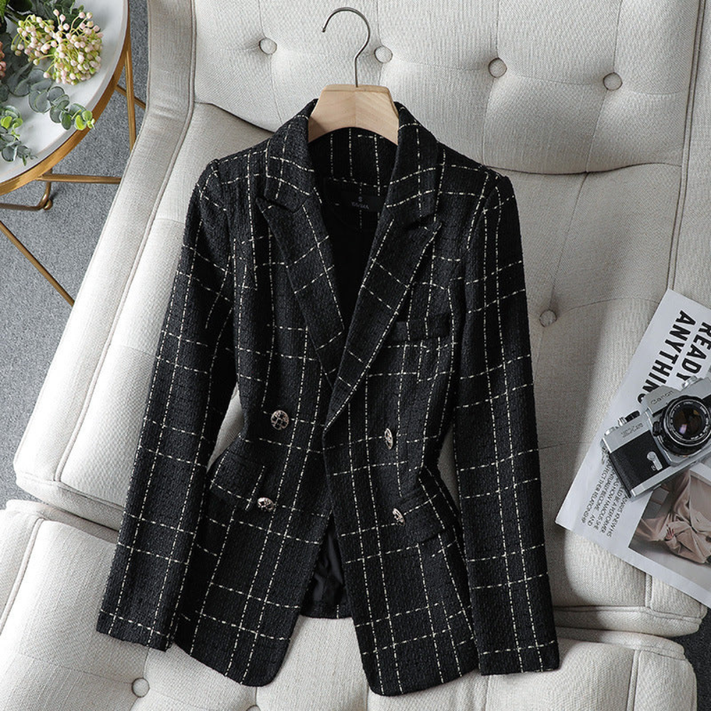 Elisabetta Plaid Blazer
