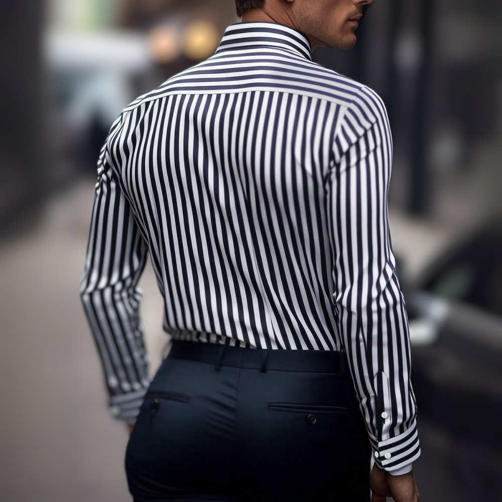 Milano - Flex Striped Men's Shirt