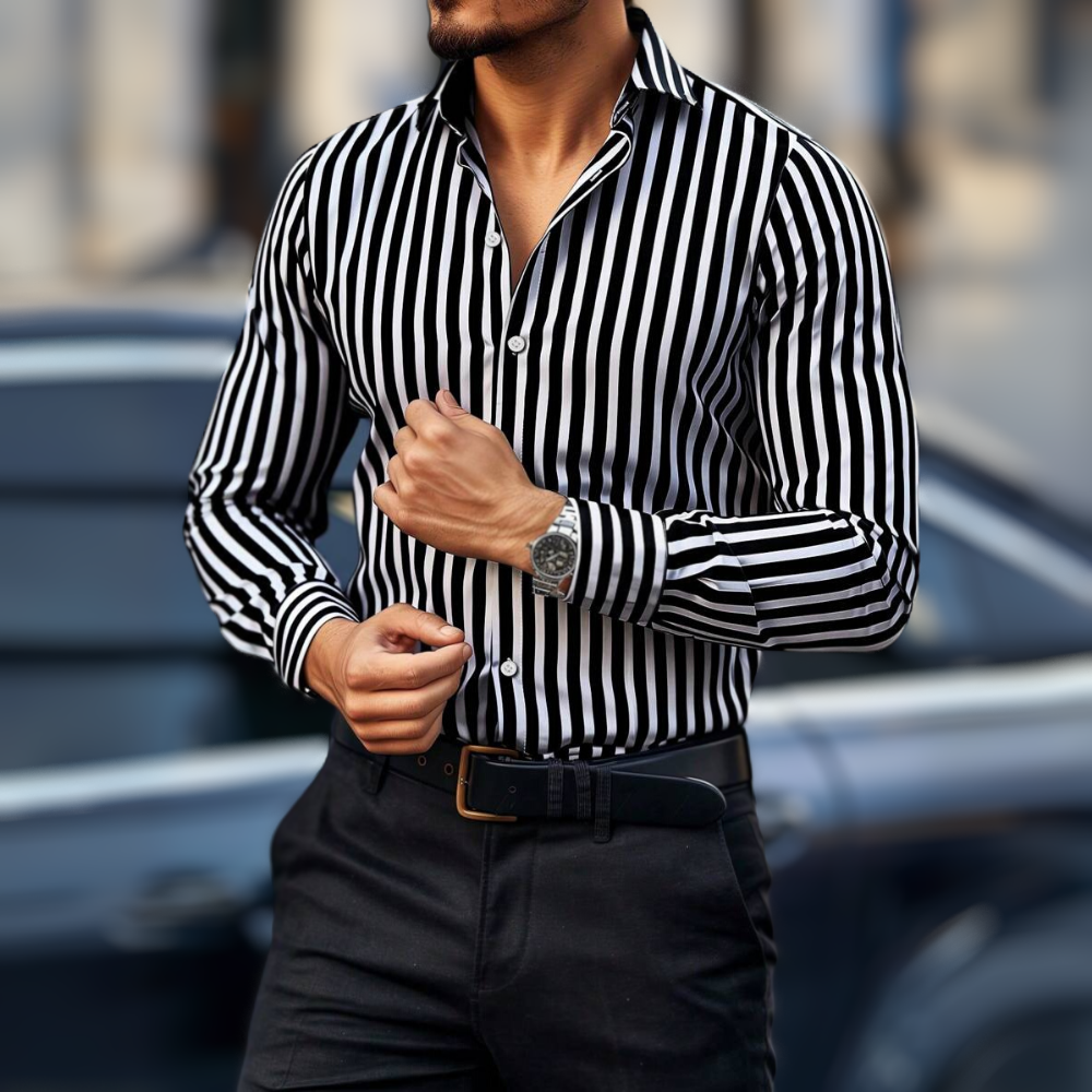 Milano - Flex Striped Men's Shirt