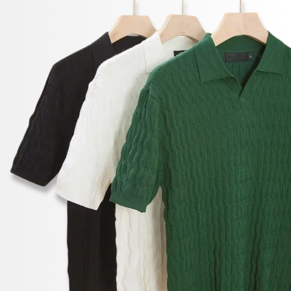 Alberto - Textured Knit Polo