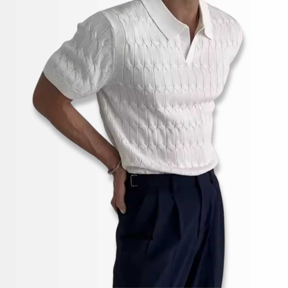 Alberto - Textured Knit Polo