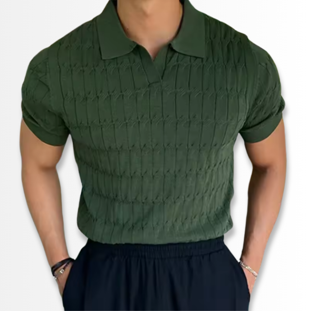 Alberto - Textured Knit Polo