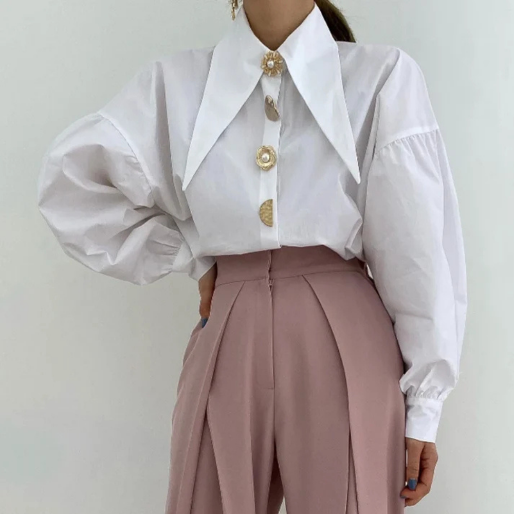 Alessandra - Chemise à col moderne