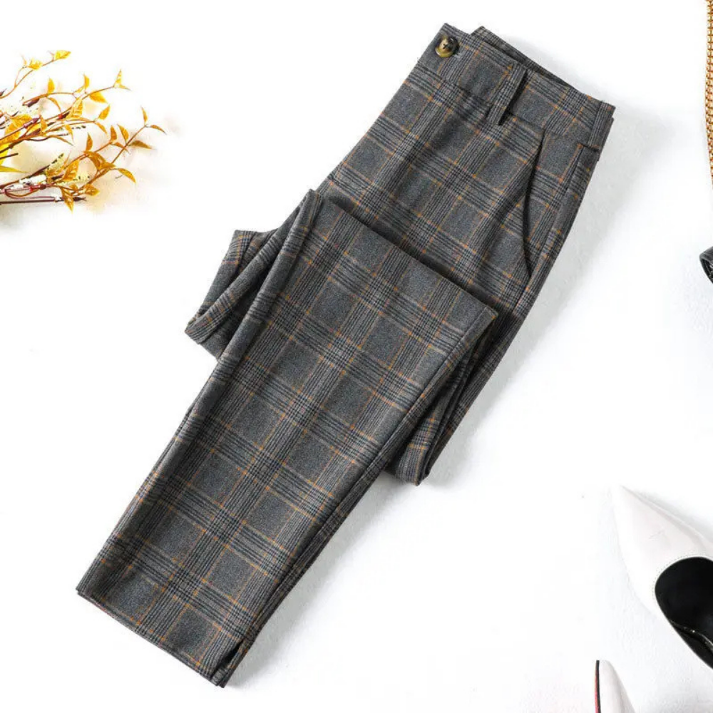 Lucia - Pantalon à carreaux sur mesure