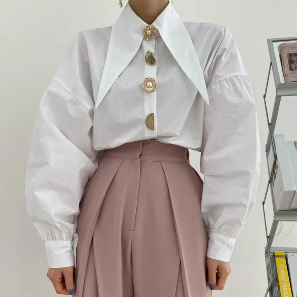 Alessandra - Chemise à col moderne
