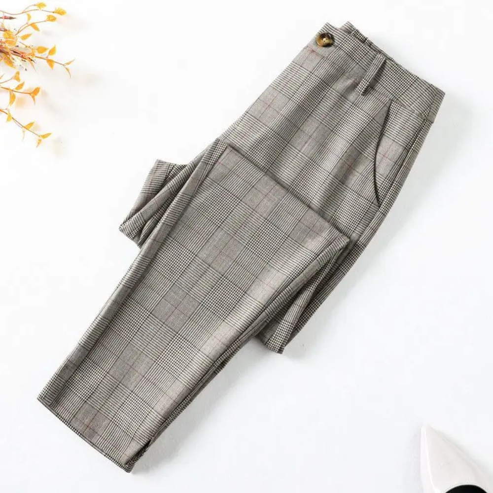 Lucia - Pantalon à carreaux sur mesure