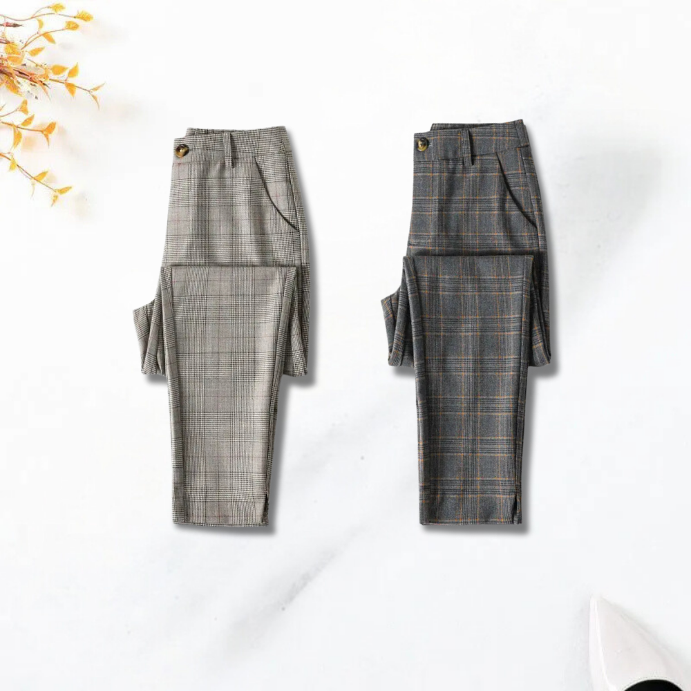 Lucia - Pantalon à carreaux sur mesure