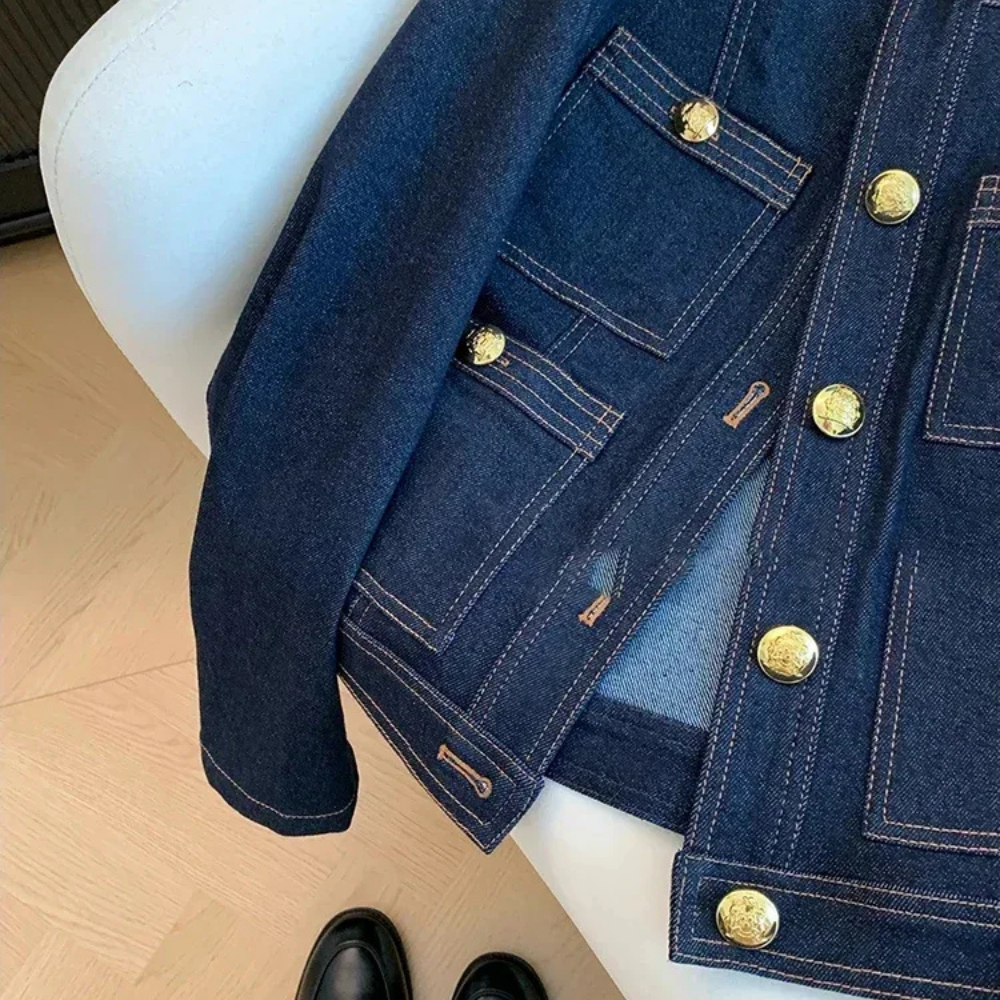 Sofia - Veste en jean de coton de qualité supérieure