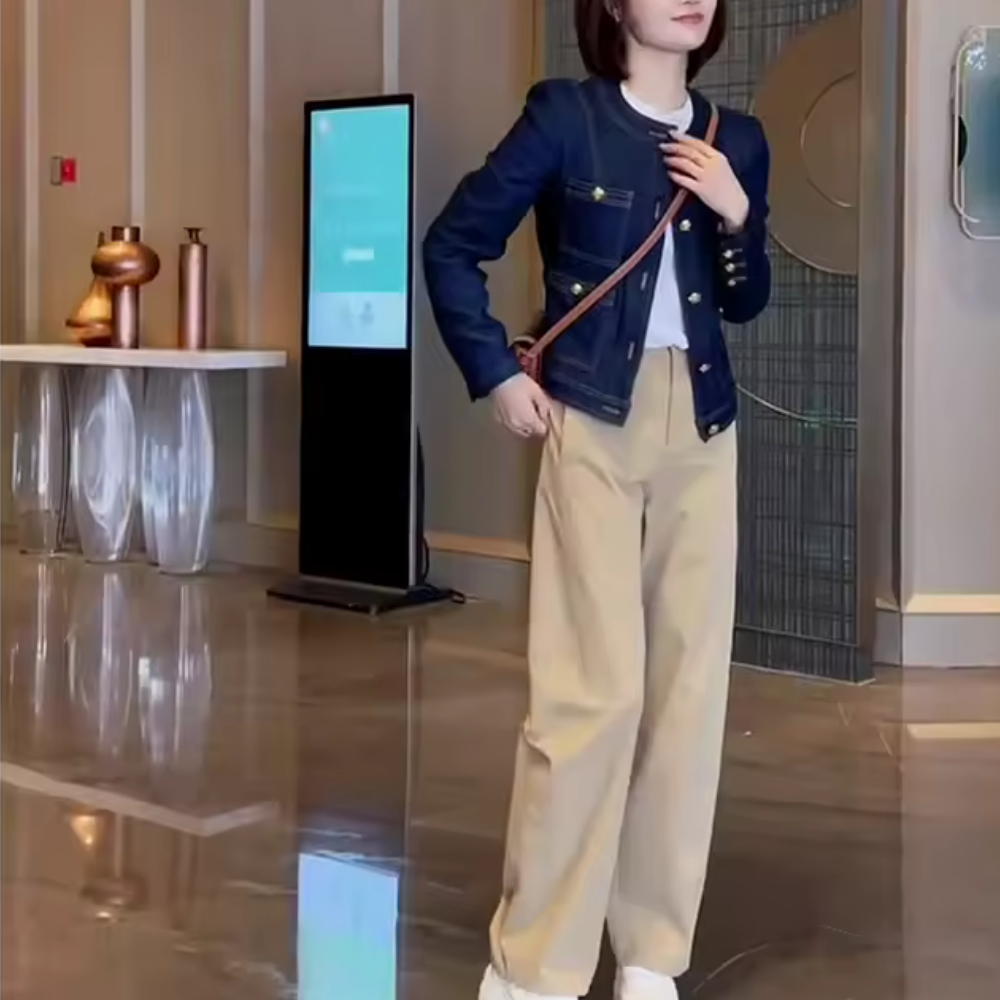 Sofia - Veste en jean de coton de qualité supérieure