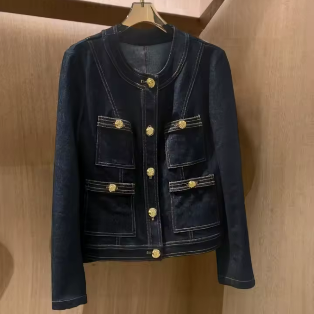 Sofia - Veste en jean de coton de qualité supérieure