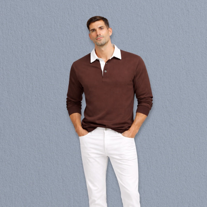 Andrea Polo Collar Sweater