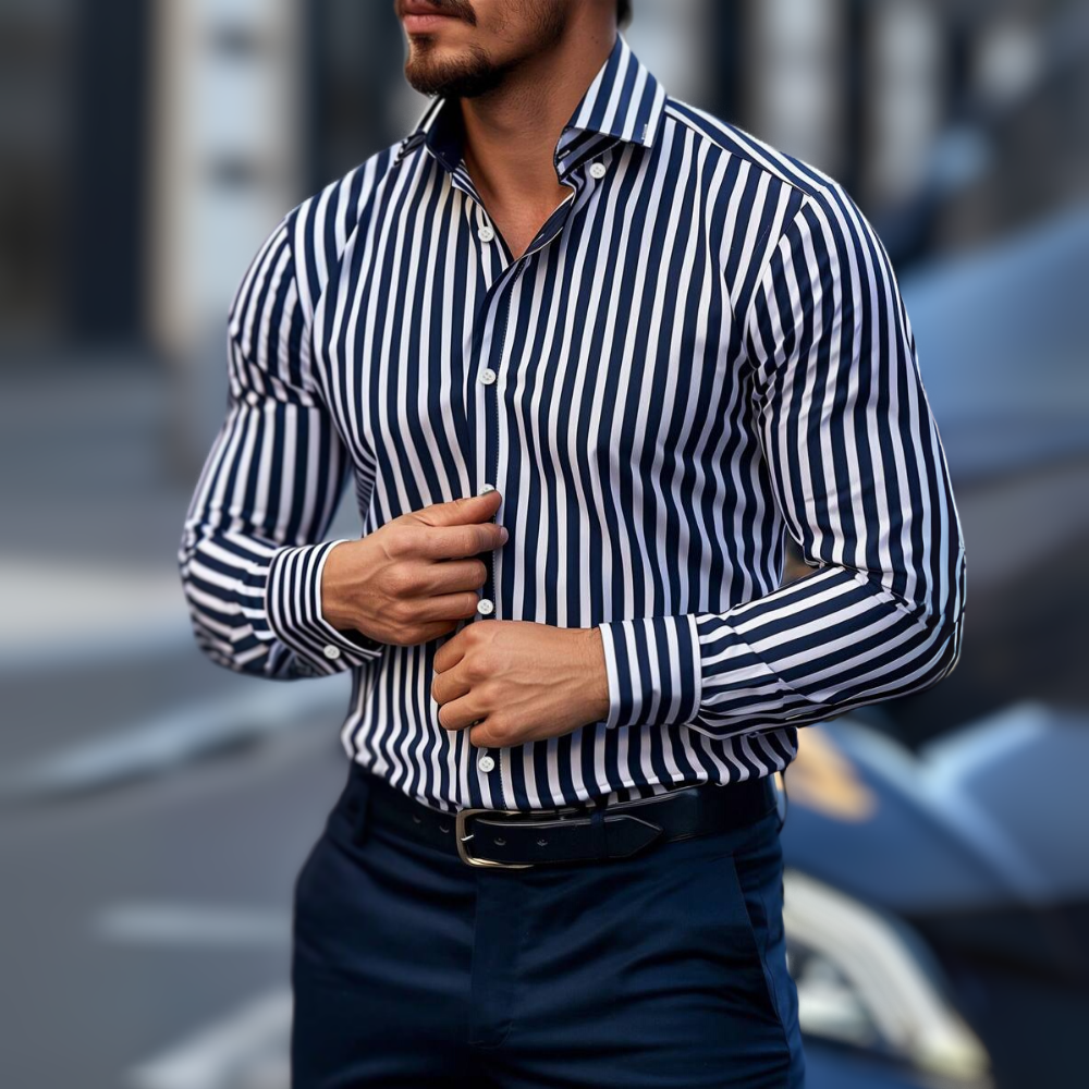 Milano - Flex Striped Men's Shirt