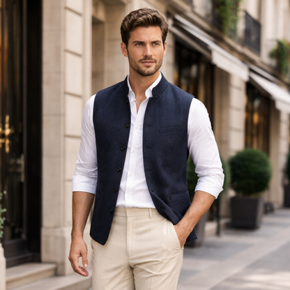 Luca - Gentleman's herringbone vest