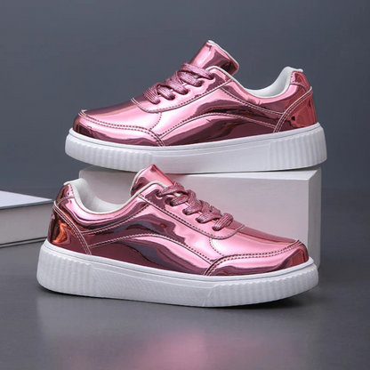 Laura - Gloss Mirror Sneakers