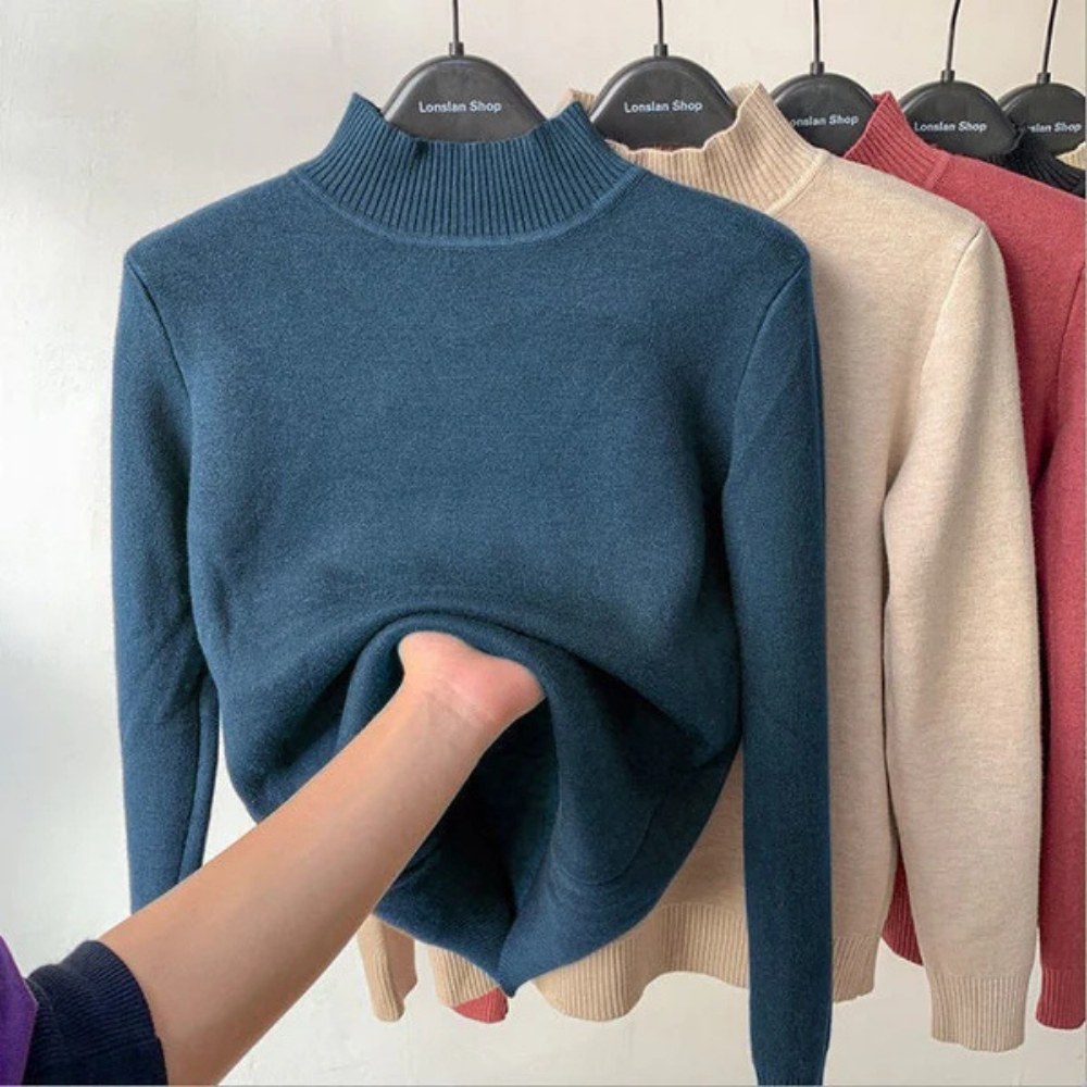 Alice - Pull col roulé de luxe