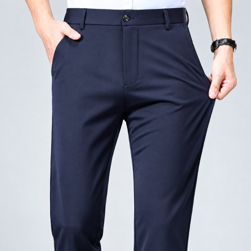 Modena Flat-Front Stretch Trousers