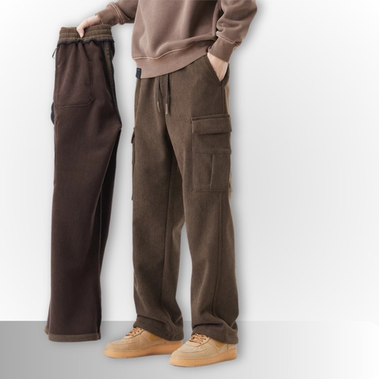 Luca - Woolen Corduroy Cargo Pants
