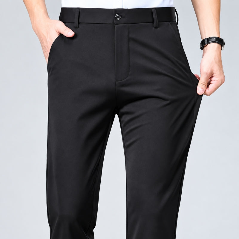 Modena Flat-Front Stretch Trousers
