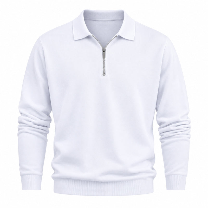 Mario Zip Polo Long Sleeve