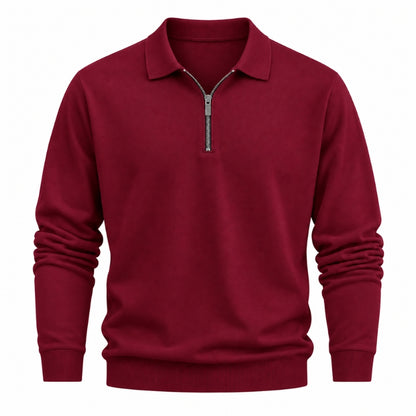 Mario Zip Polo Long Sleeve