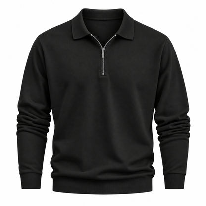 Mario Zip Polo Long Sleeve