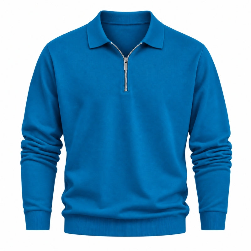 Mario Zip Polo Long Sleeve