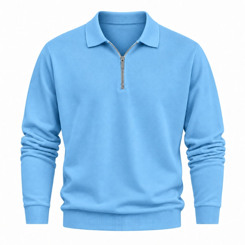 Mario Zip Polo Long Sleeve