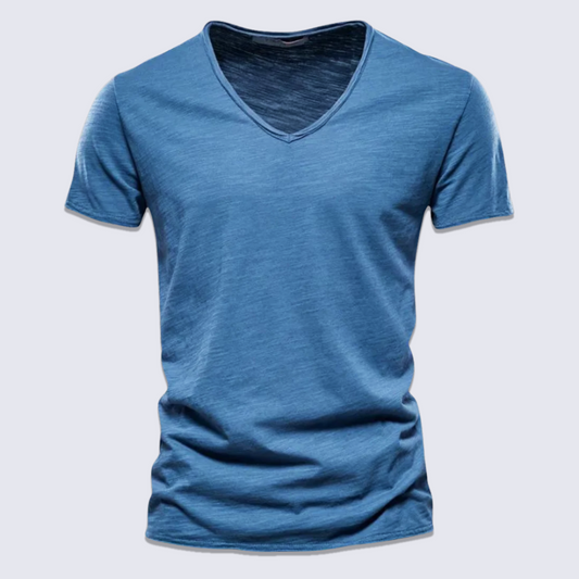 Simone V-Neck Cotton T-Shirt