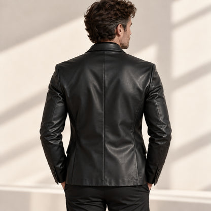 Giorgio Leather Blazer