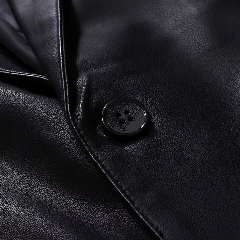 Giorgio Leather Blazer