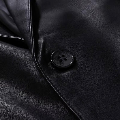 Giorgio Leather Blazer