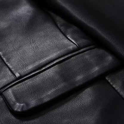 Giorgio Leather Blazer