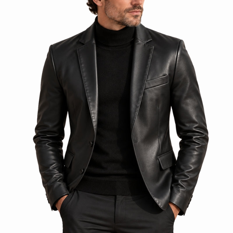 Giorgio Leather Blazer