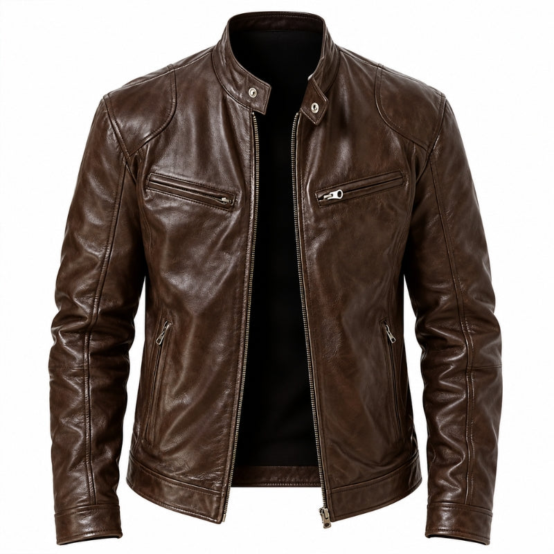 Milano Cafe Racer Leather Jacket