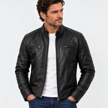 Milano Cafe Racer Leather Jacket