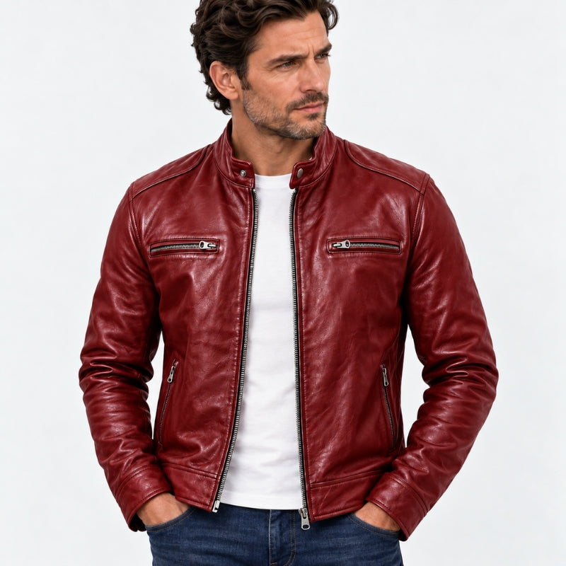 Milano Cafe Racer Leather Jacket