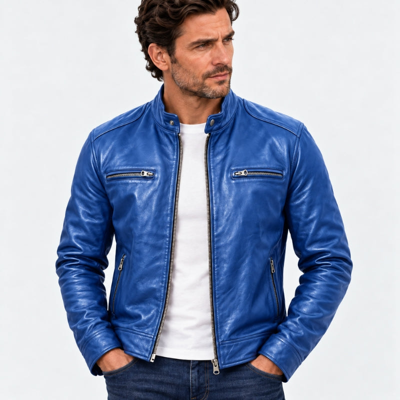 Milano Cafe Racer Leather Jacket
